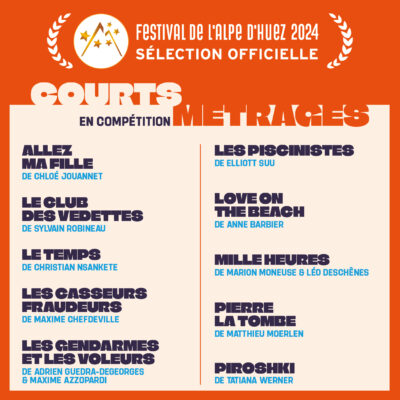 Liste des courts métrages 2024