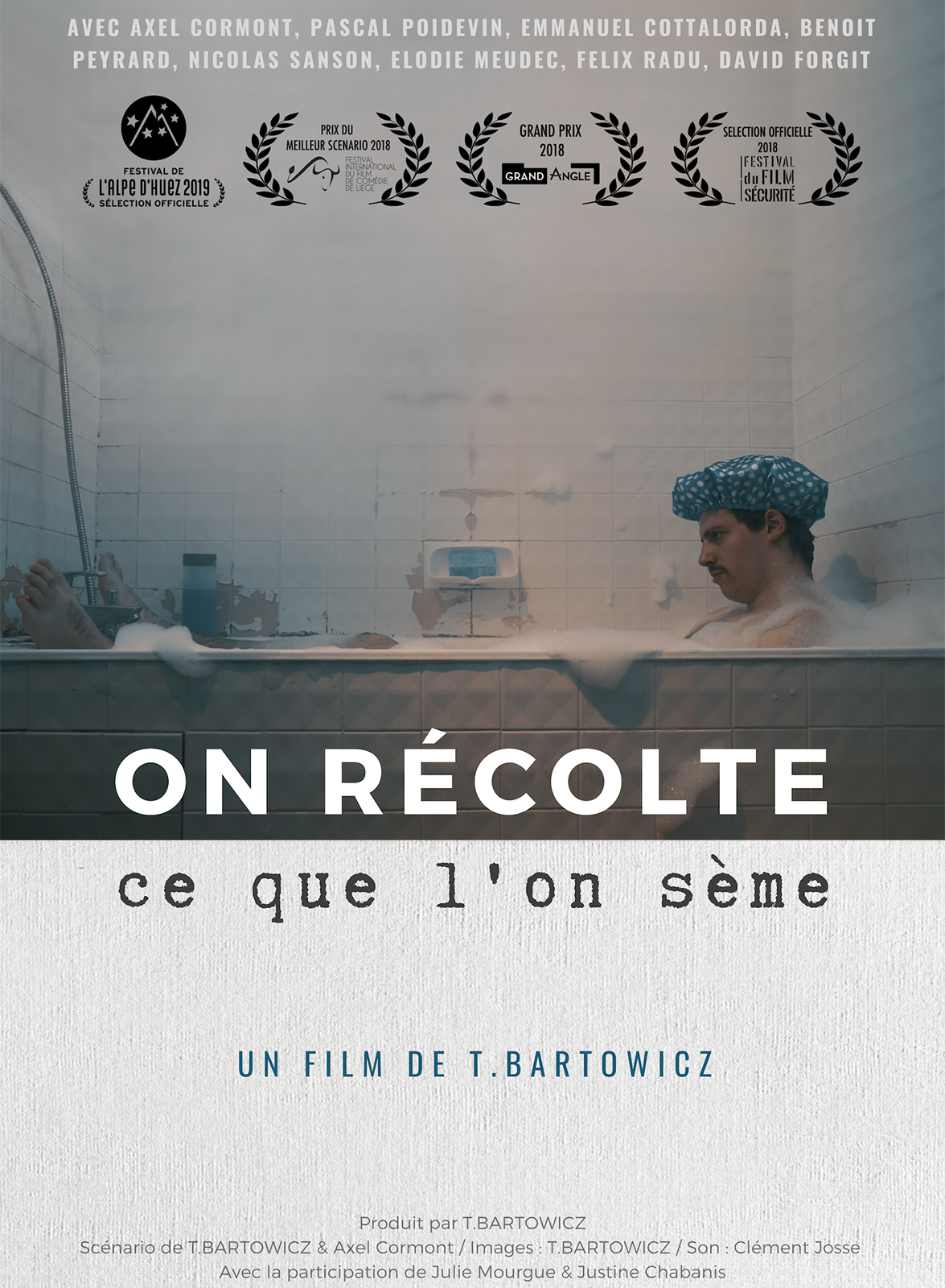 Affiche de On récolte ce que l'on sème, court métrage en compétition du FAH2019