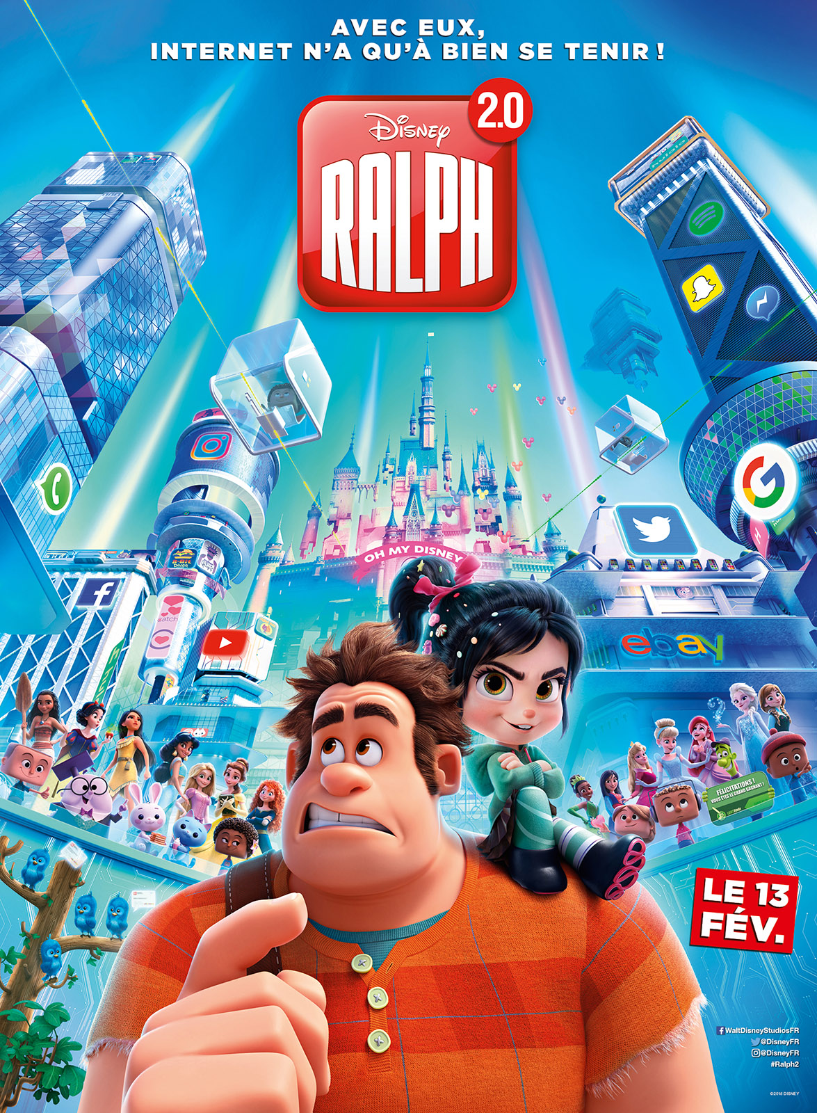 Affiche de Ralph 2.0, film hors compétition du FAH2019