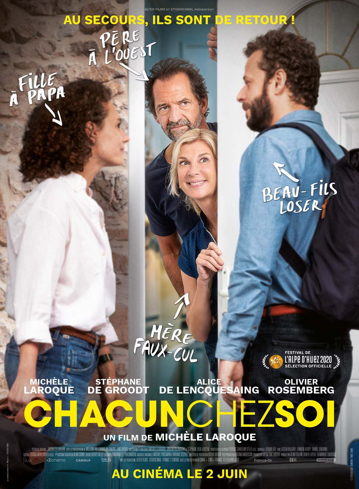 Affiche de Chacun chez soi, film en compétition au FAH2020