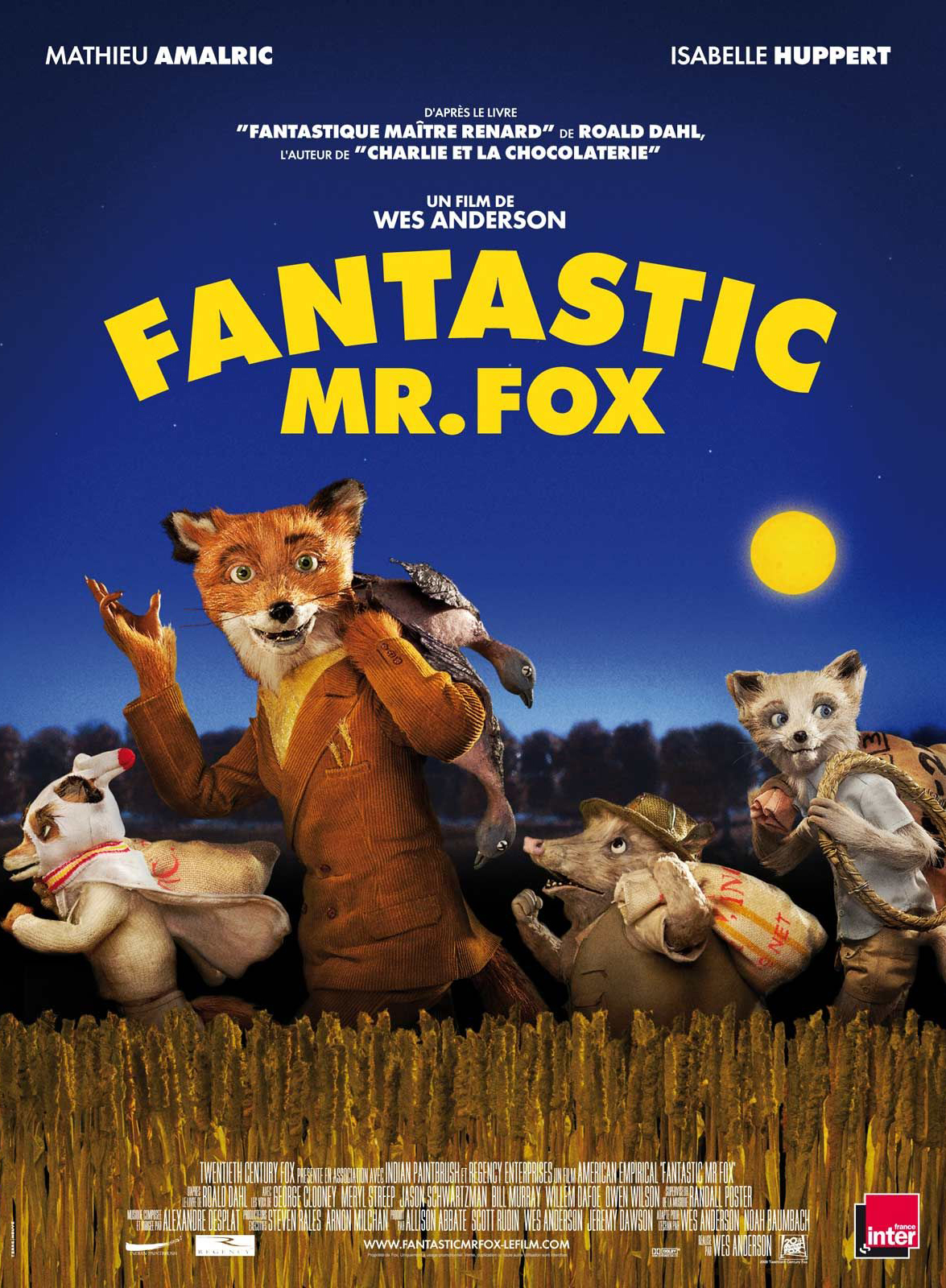 Affiche de Fantastic Mr Fox, film hors compétition au FAH2010