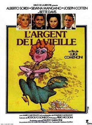 Affiche de L'argent de la vielle, film hors compétition au FAH2010 - Rétrospective comédie à l'italienne