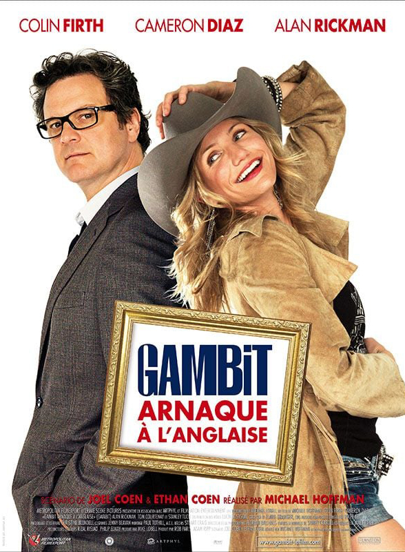 Affiche de Gambit arnaque à l'anglaise, film en compétition du FAH2013