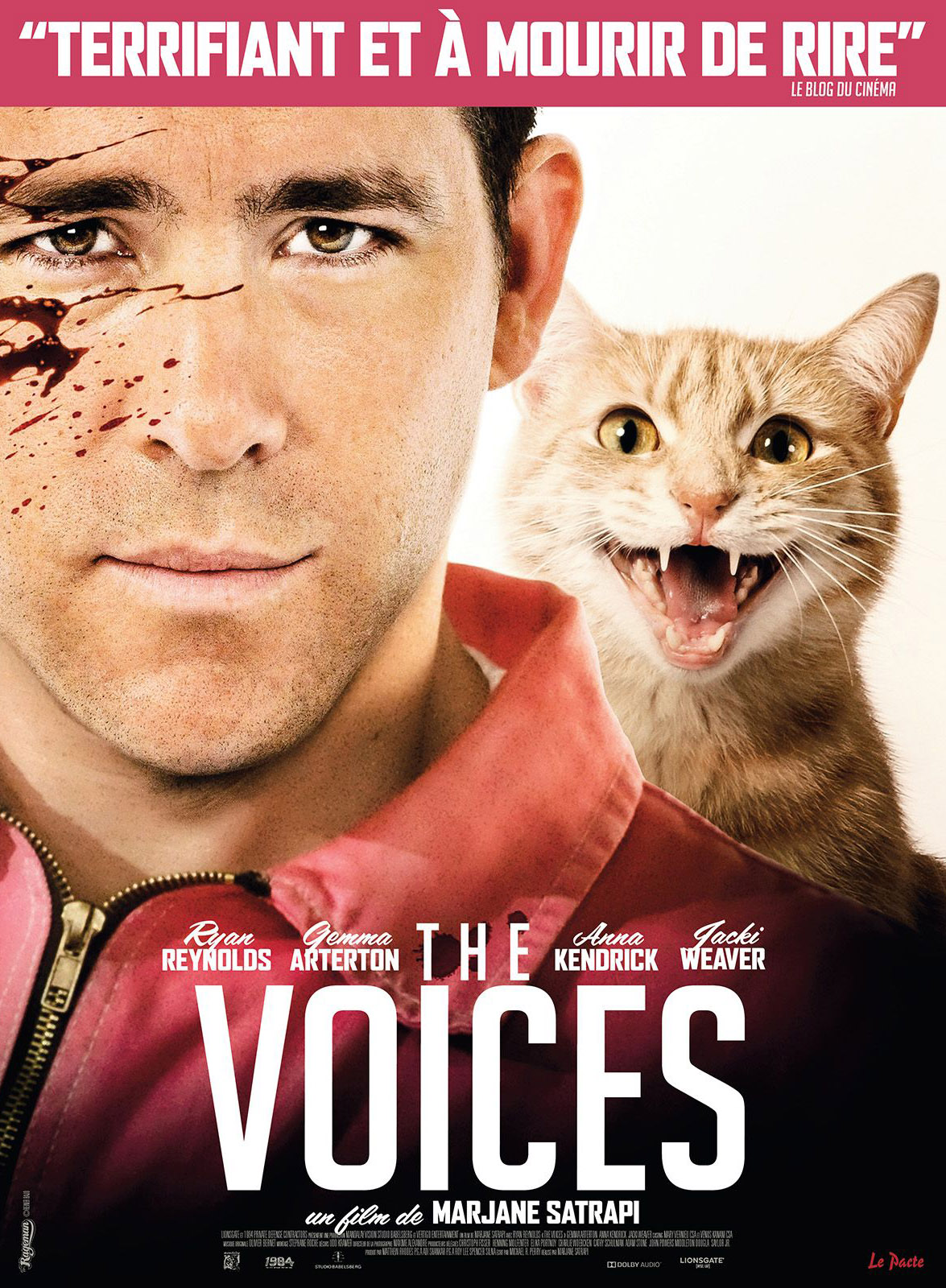 Affiche de The voices, film en compétition du FAH2015