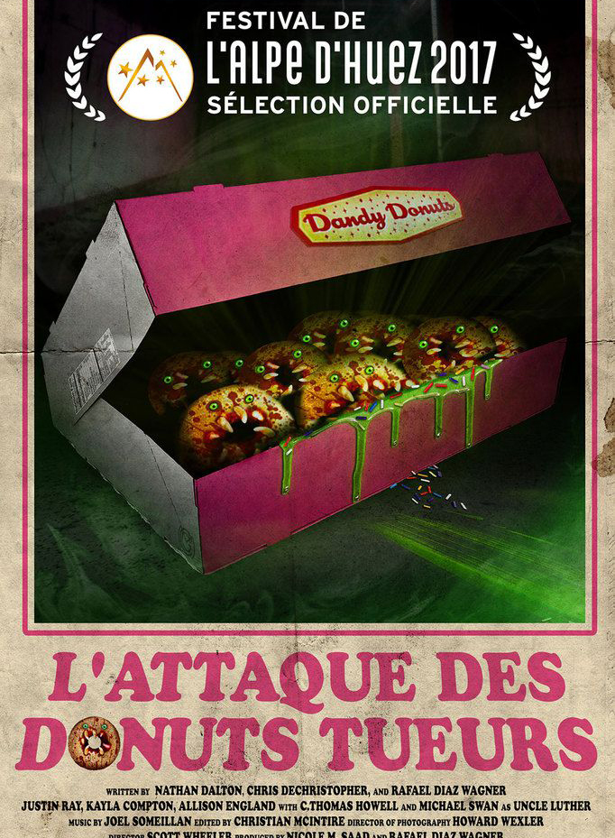 Affiche de L'attaque des donuts tueurs, séance de minuit hors compétition au FAH2017