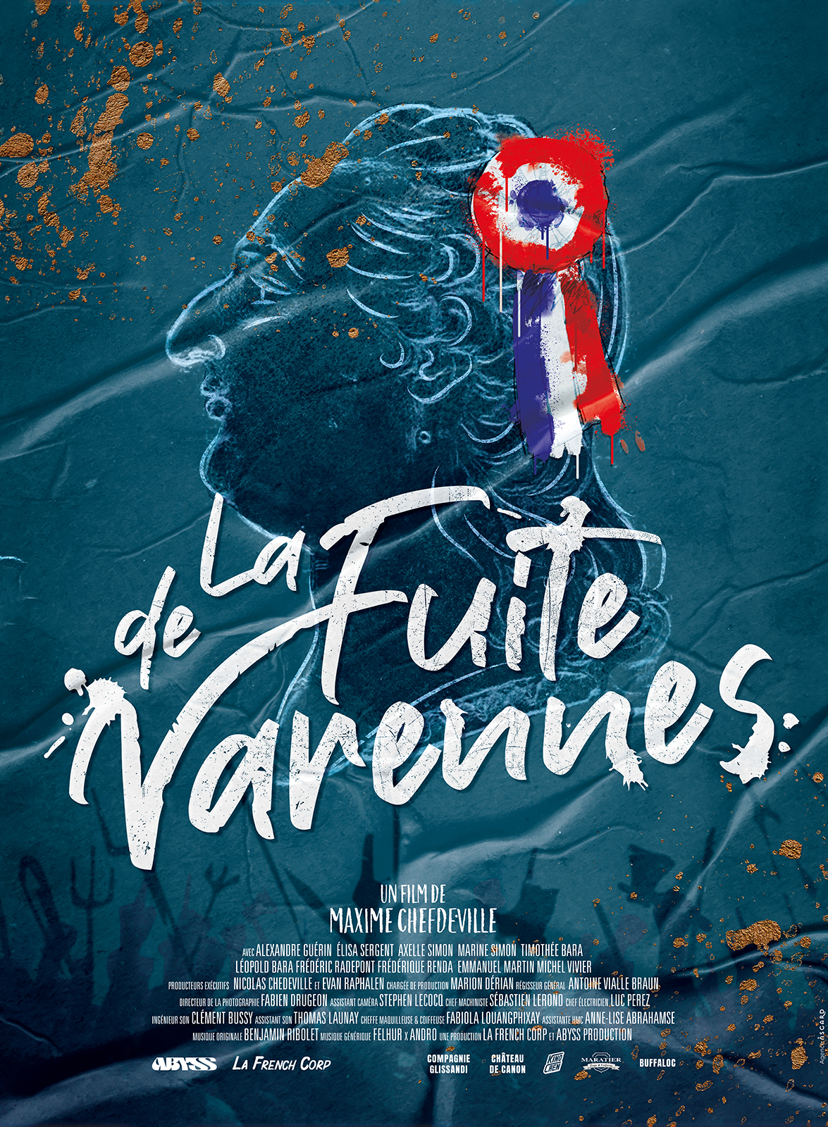 Affiche de La fuite de Varennes, court métrage en compétition au FAH2025