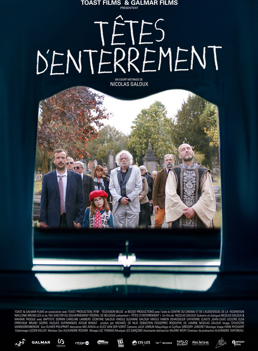 Affiche de Têtes d'enterrement, court métrage en compétition au FAH2025
