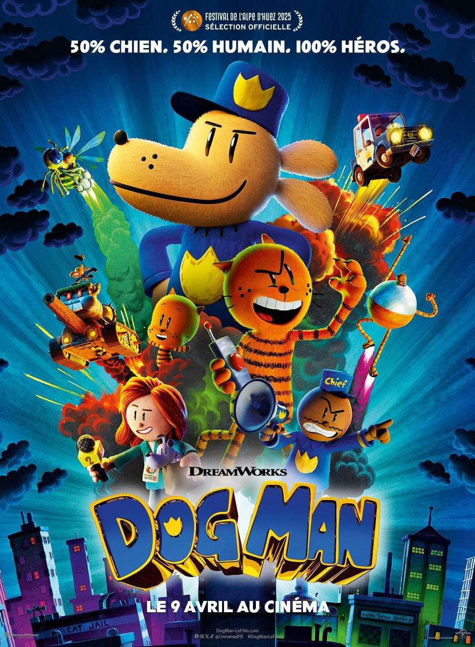 Affiche de Dog Man, film hors compétition au FAH2025