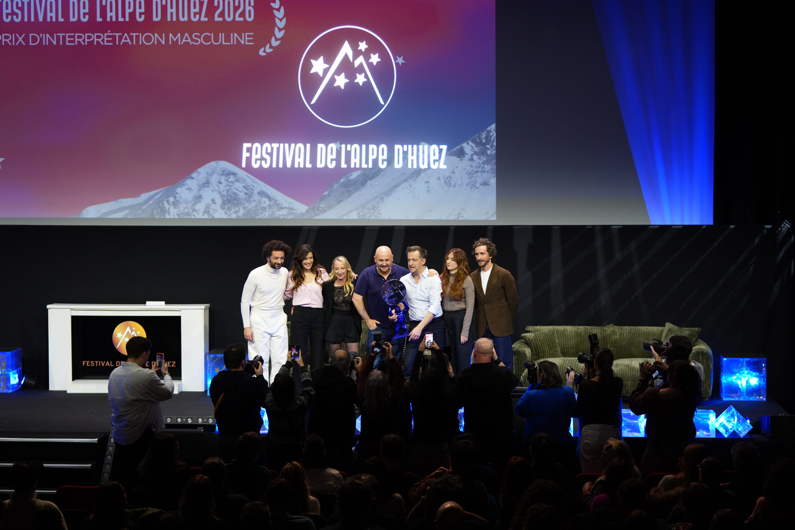 JB_Prix_d_interpretation_masculine_Ceremonie_Cloture_04907 Photo du Prix d'interprétation masculine du FAH pour Laurent Lafitte dans Alter Ego de Nicolas & Bruno